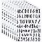 8 Sheets Self Adhesive Vinyl Letters Numbers, Alphabet Stickers Numeric Stickers Script Pantry Labels Die Cut Numbers Kit for Signs, Window, Door, Containers, Jar Labels, 1 Inch, Black